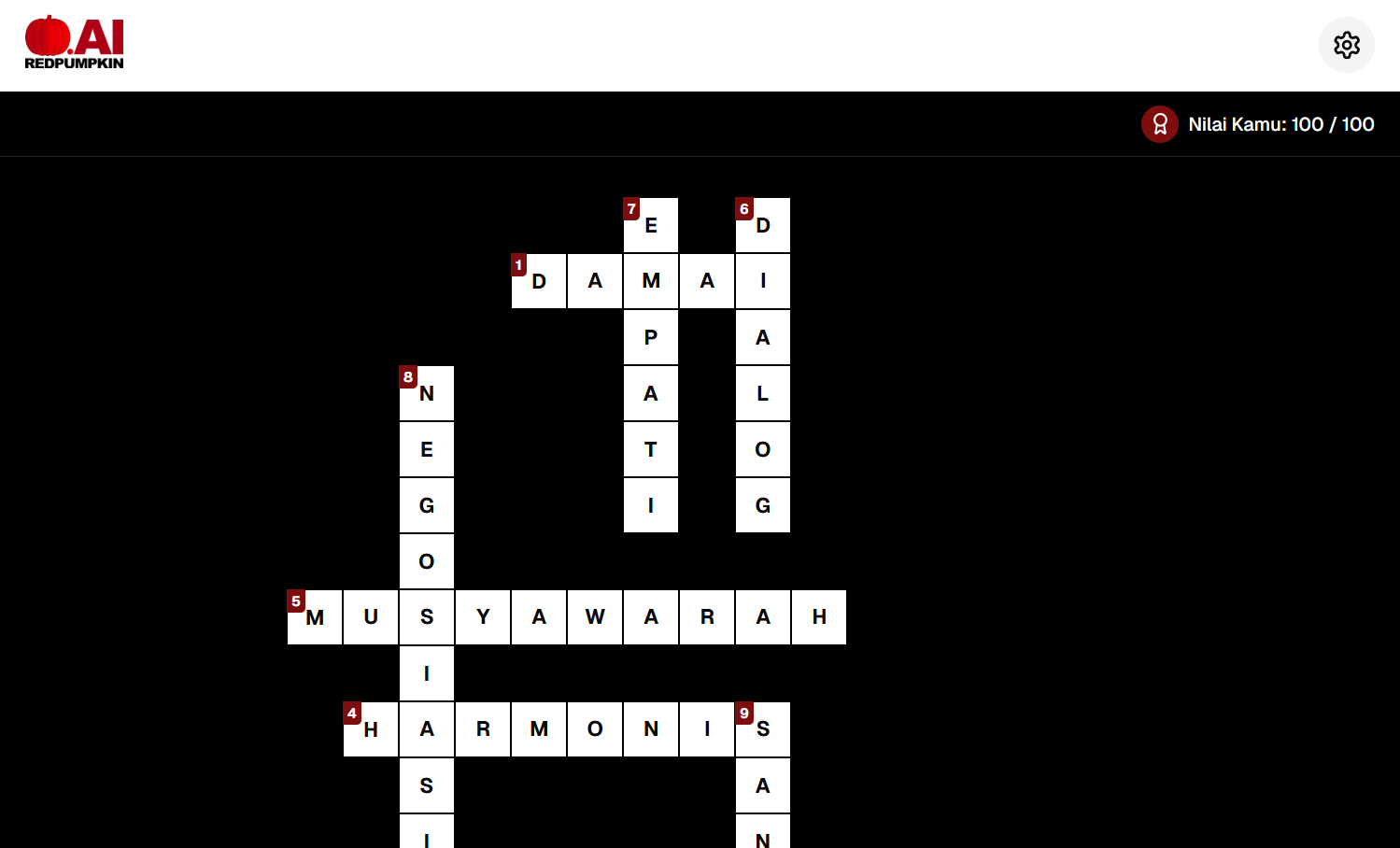 Redpumpkin Crossword x Soka Gakkai Wahid Foundation